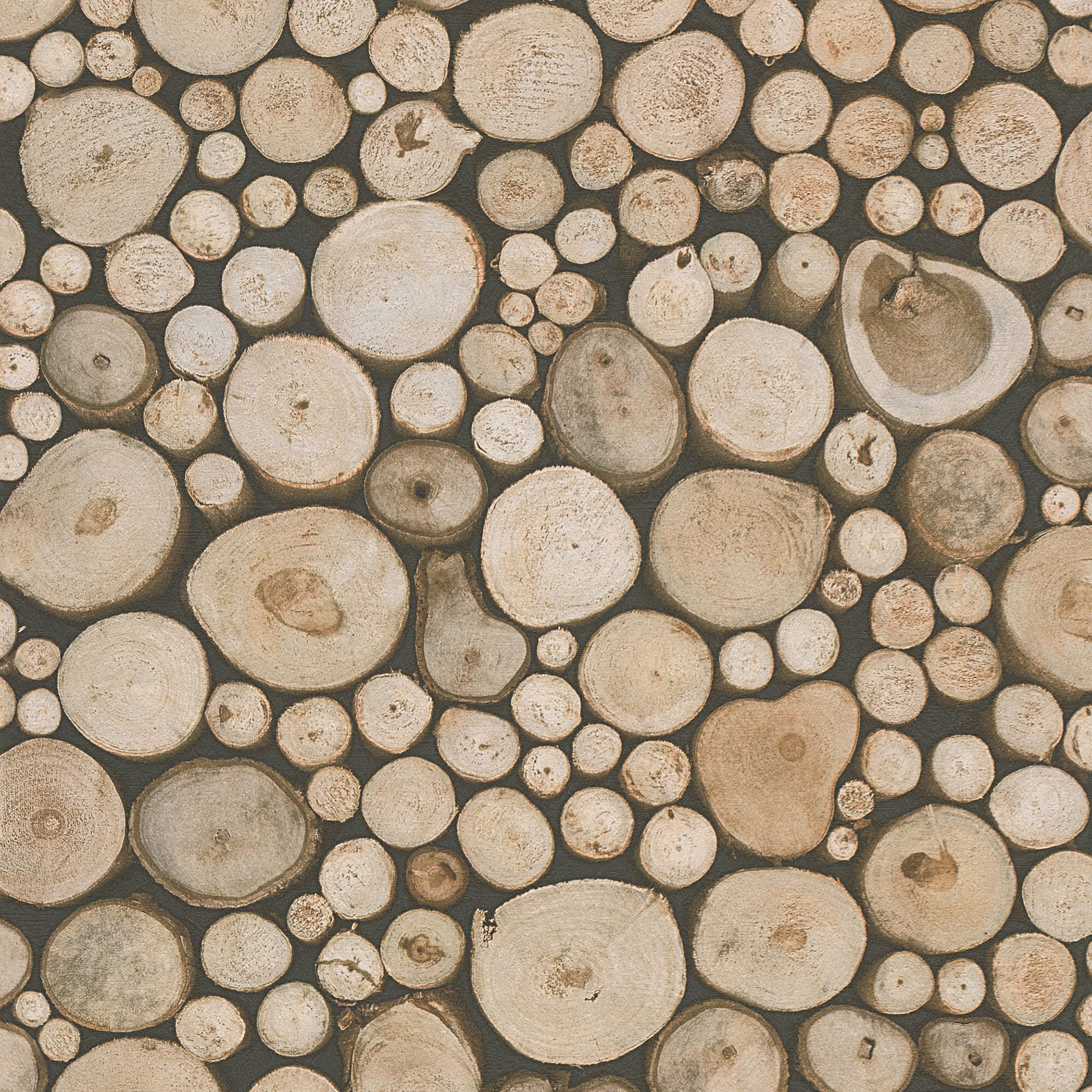 New Forest Brown Logs Embossed Wallpaper - Wood Effect Wallpaper B&q , HD Wallpaper & Backgrounds