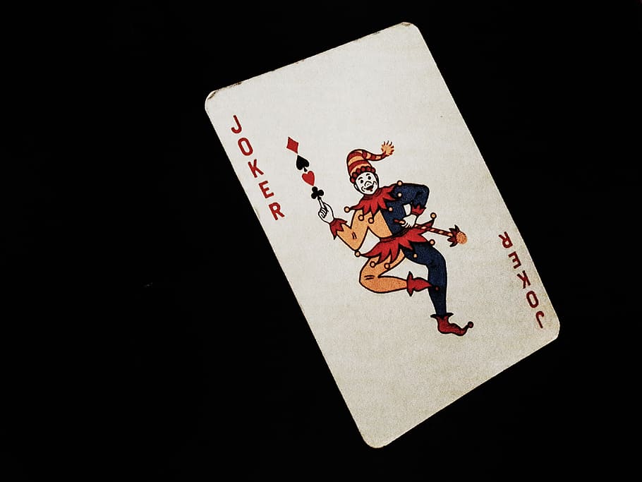 Card, Black Background, Dark, Funny, Joker, Rick, Poker, - Joker Card Images Hd , HD Wallpaper & Backgrounds