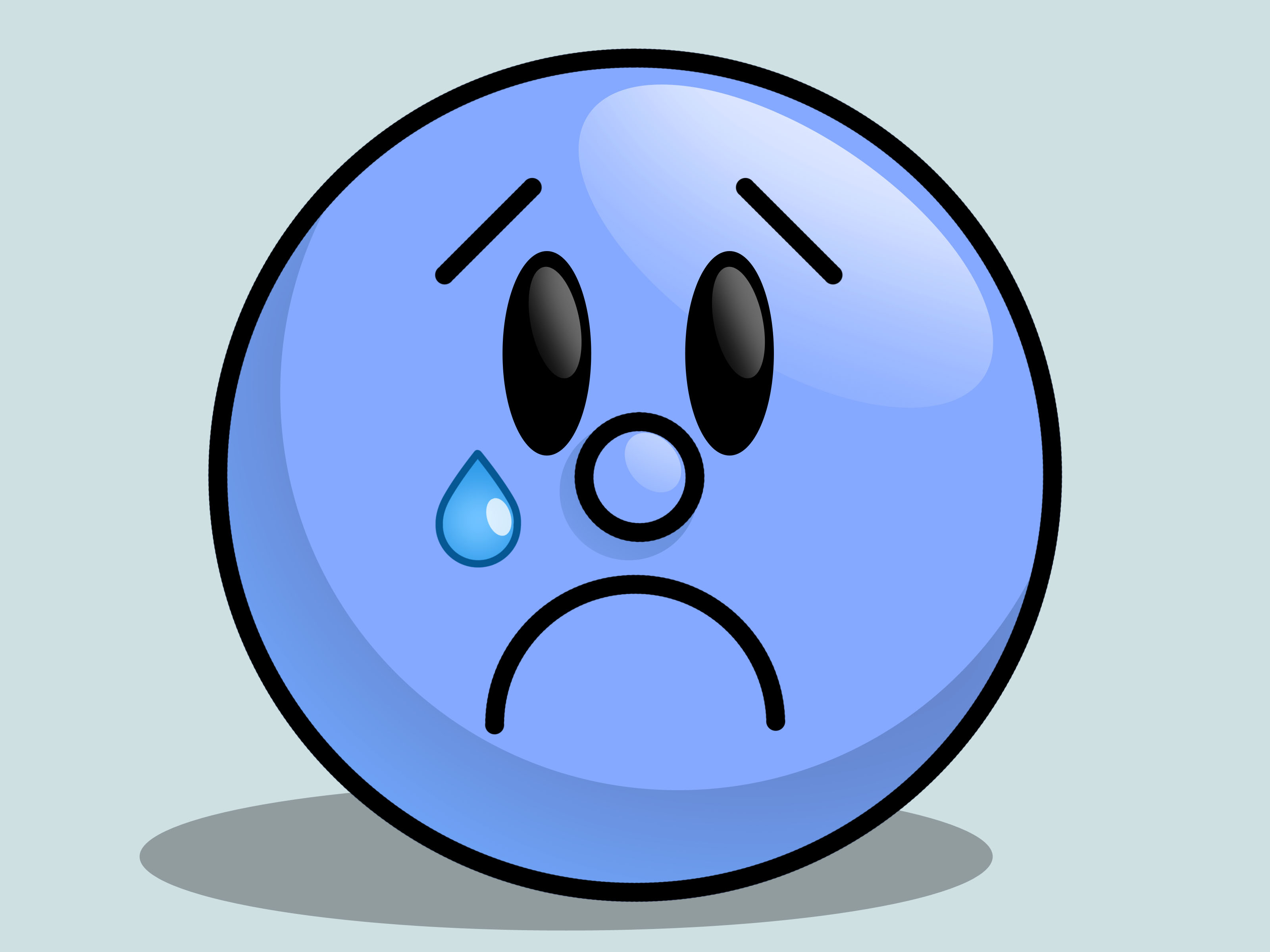 Sad Face Wallpaper - Sad Face Drawing Easy , HD Wallpaper & Backgrounds