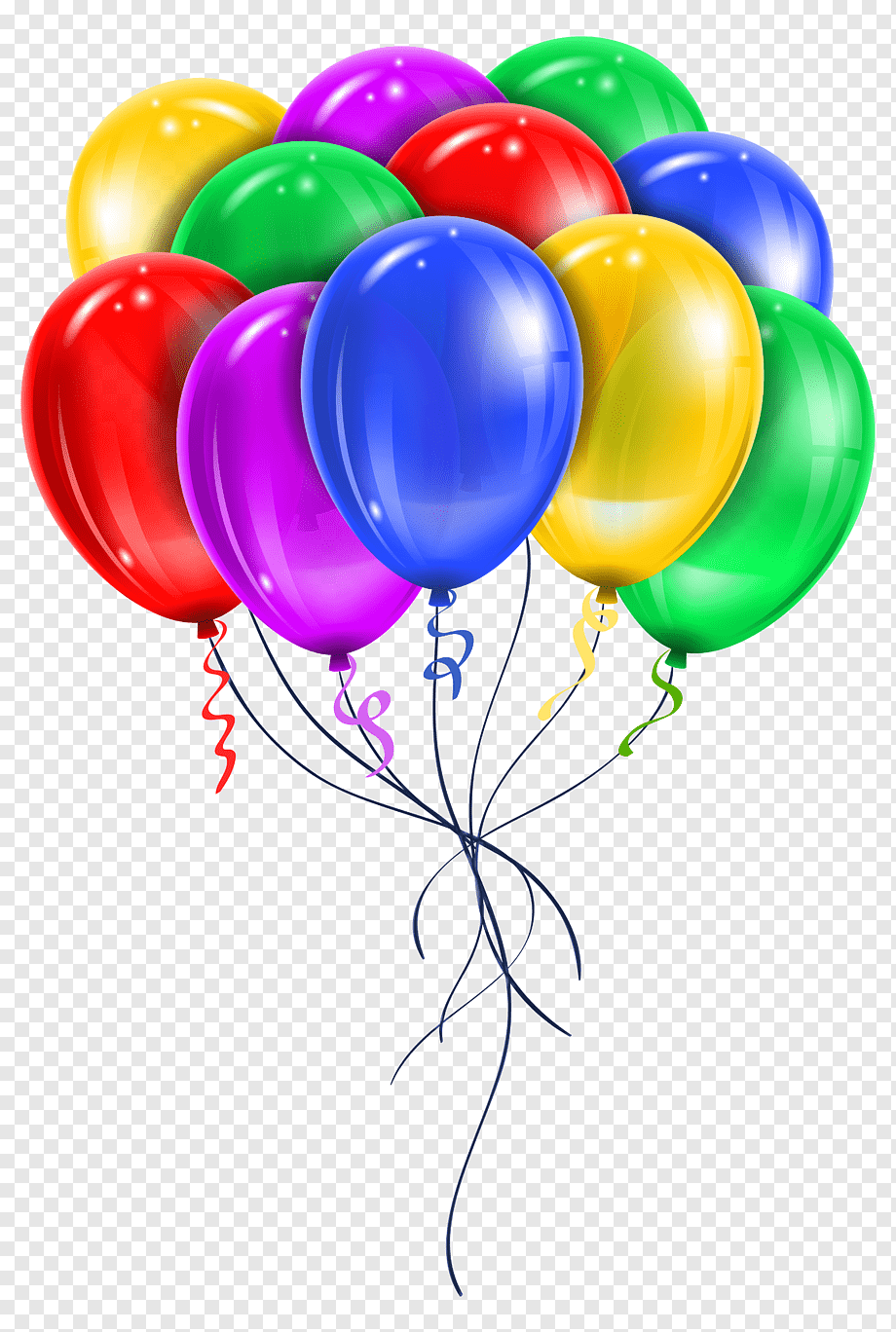 Balloon, Multi Color Balloons, Assorted-color Balloon - Balloon Png , HD Wallpaper & Backgrounds