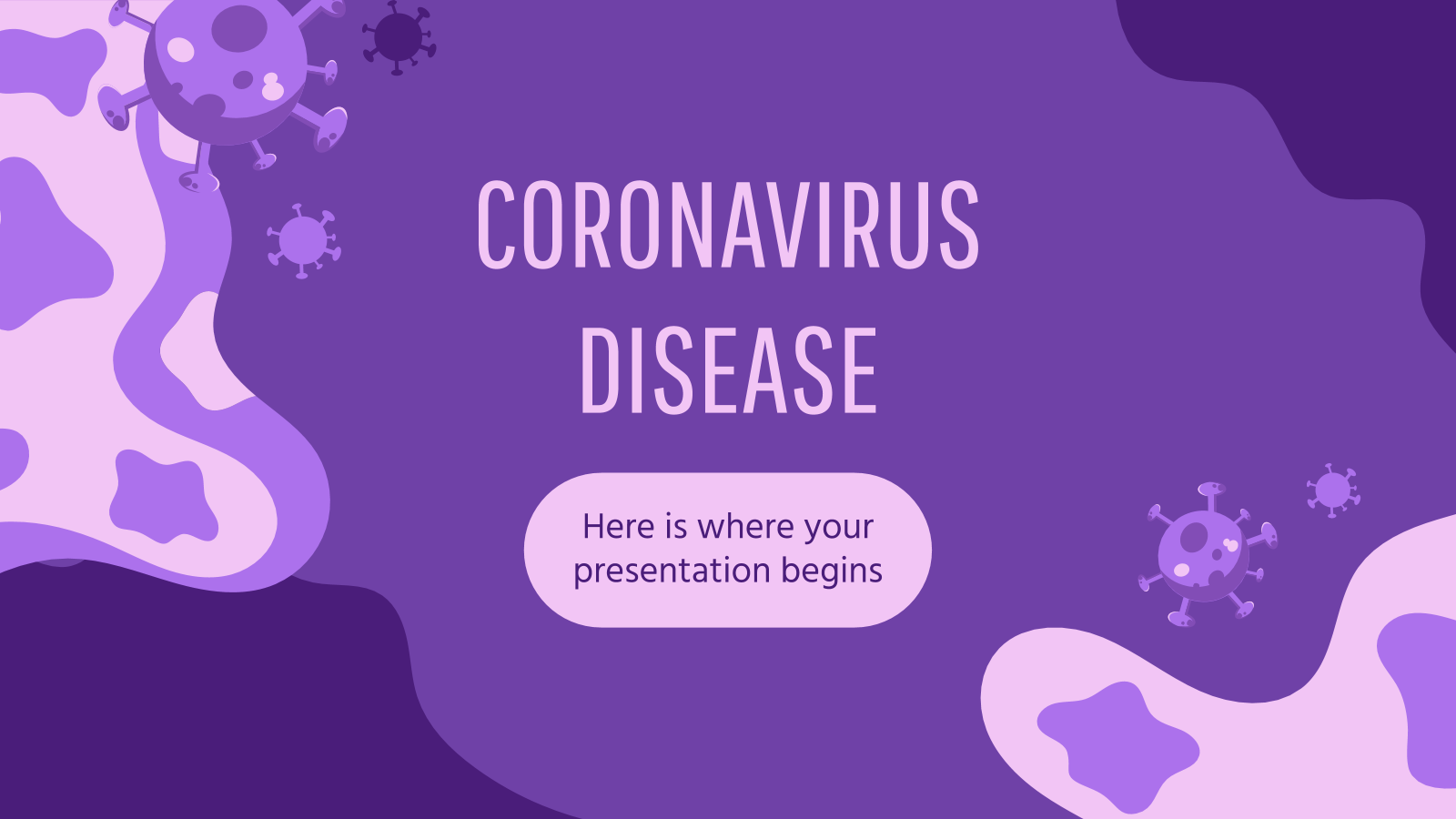 Coronavirus Disease Presentation Template - Power Point Tentang Virus Corona , HD Wallpaper & Backgrounds