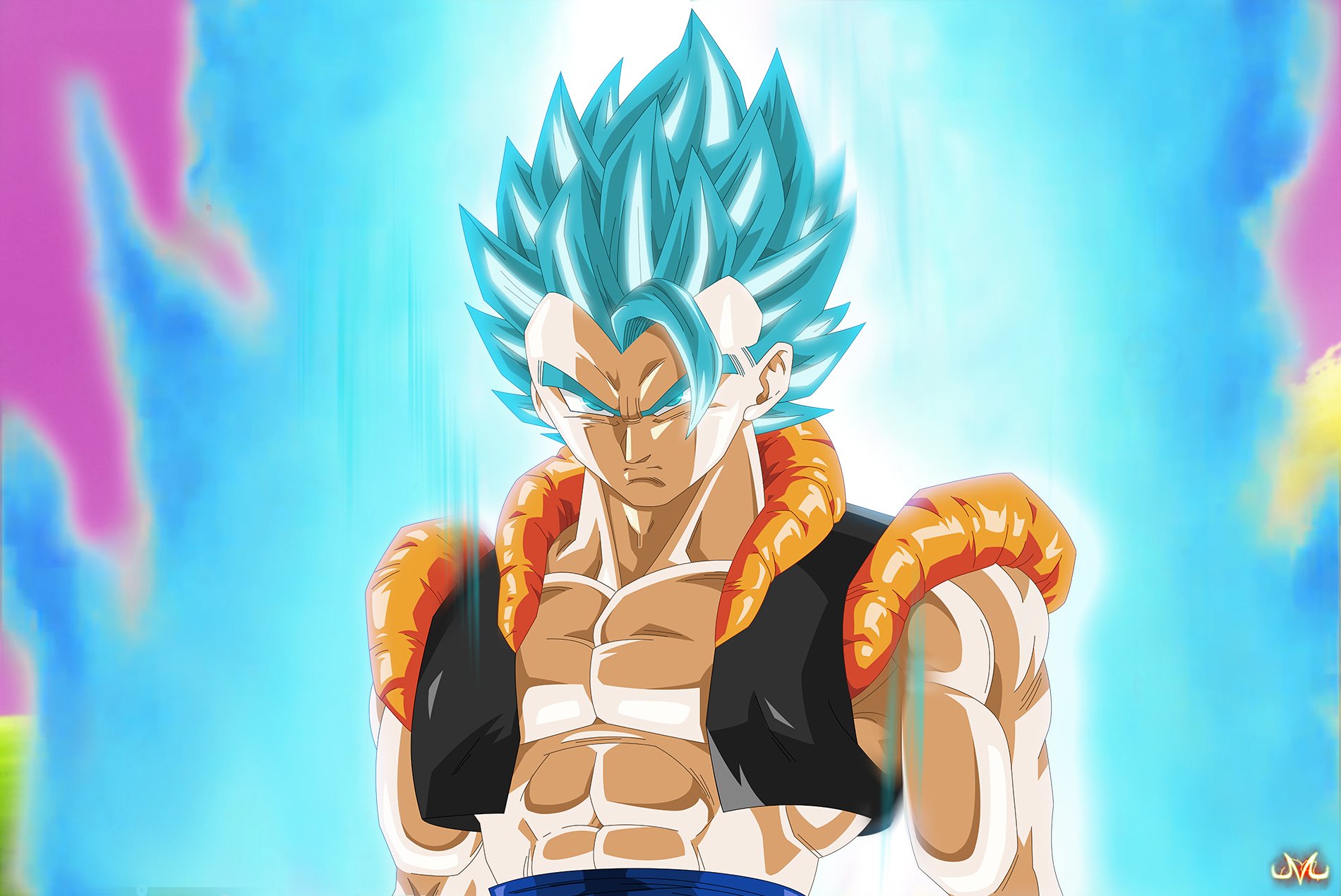 Goku Mixed With Vegeta , HD Wallpaper & Backgrounds