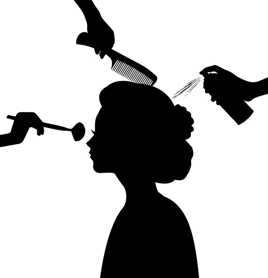Silhouette, Beauty, Salon, Hairsalon, Hairdressing, - Beauty Salon Pics Hd , HD Wallpaper & Backgrounds
