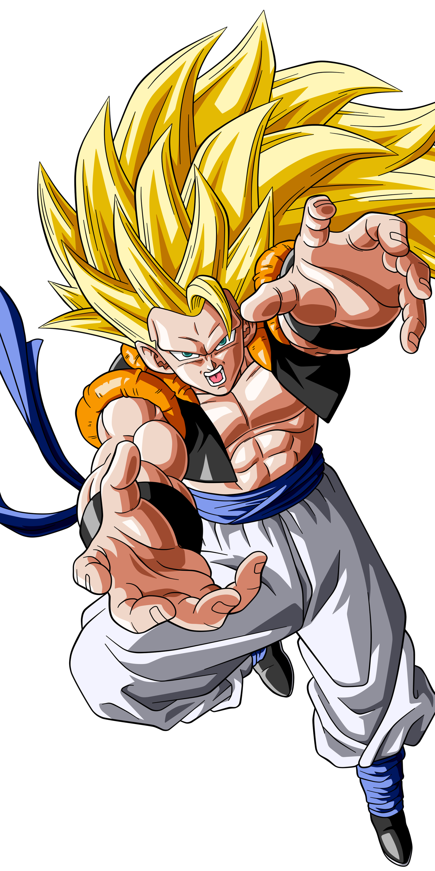 Gogeta Transparent Dragon Ball Z Character - Super Saiyan Blue 3 Gogeta , HD Wallpaper & Backgrounds