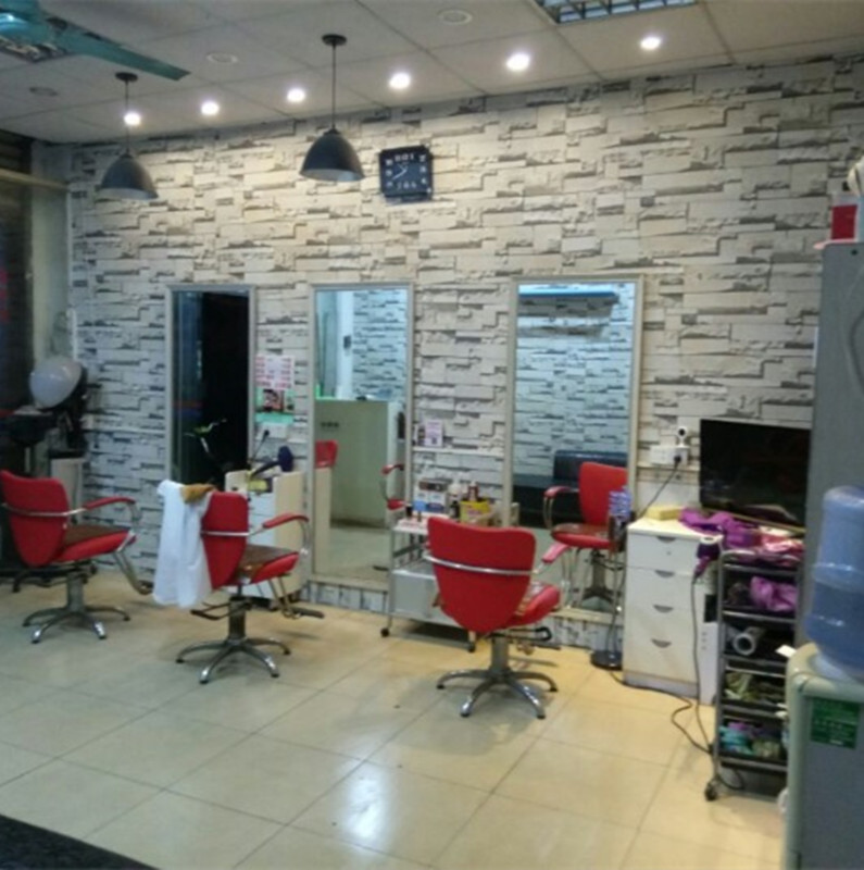 Hairshop Shop Retro Barbecue Salon Wallpaper Wallpaper - Hair Shop Decoration , HD Wallpaper & Backgrounds