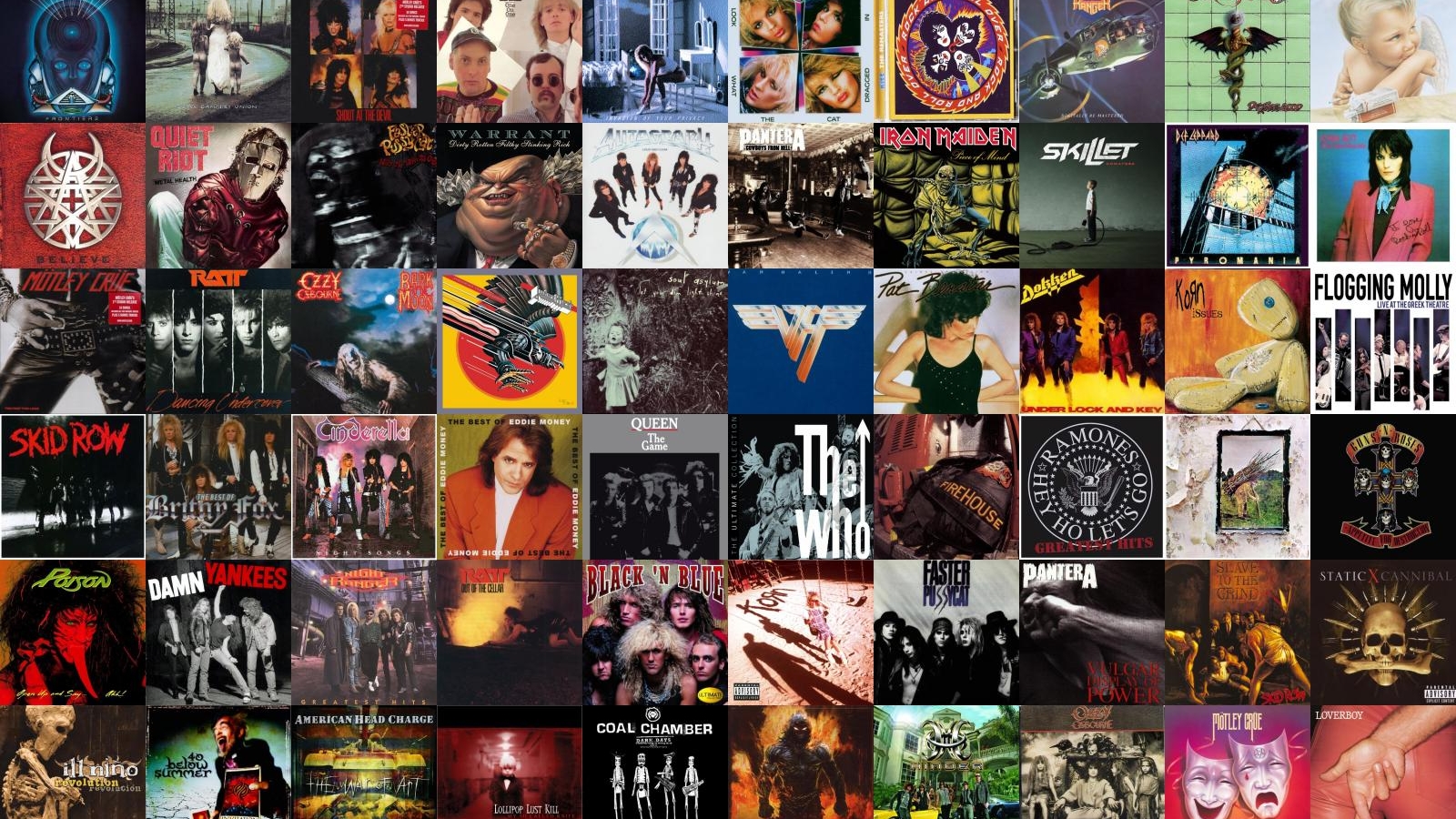 Classic Rock Album Covers Wallpaper - Collage , HD Wallpaper & Backgrounds