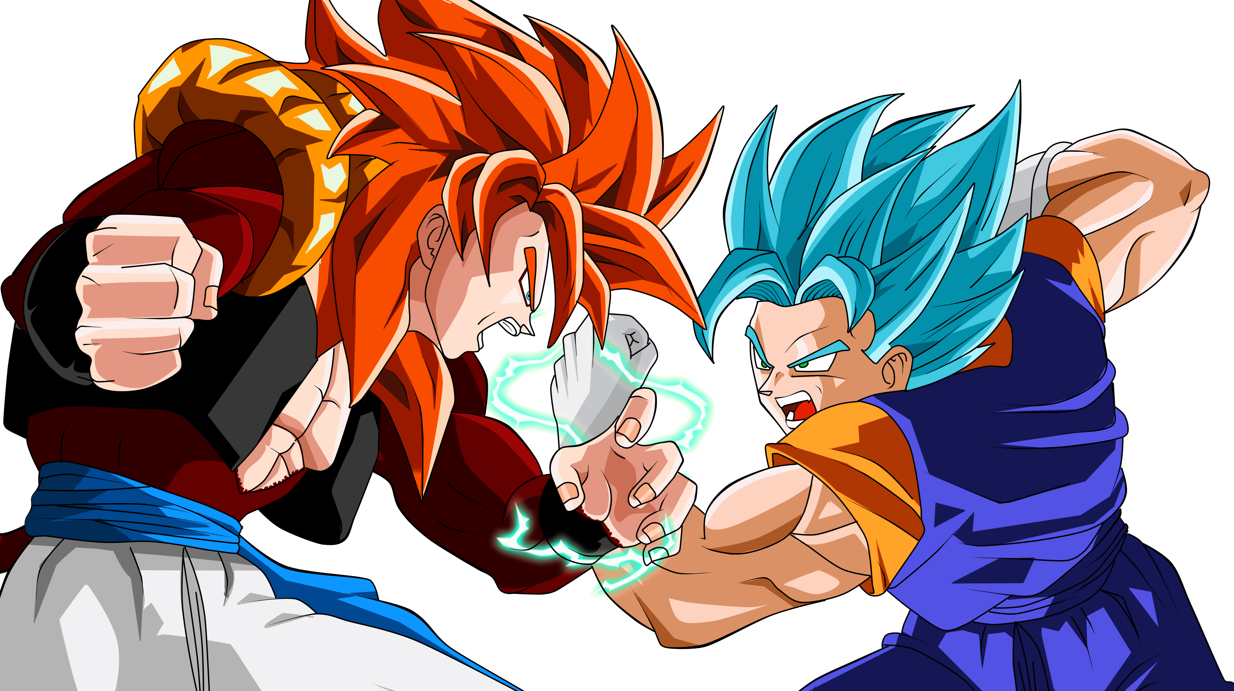 Vegito , Gogeta Wallpaper - Dragon Ball Super Vegito Vs Gogeta , HD Wallpaper & Backgrounds