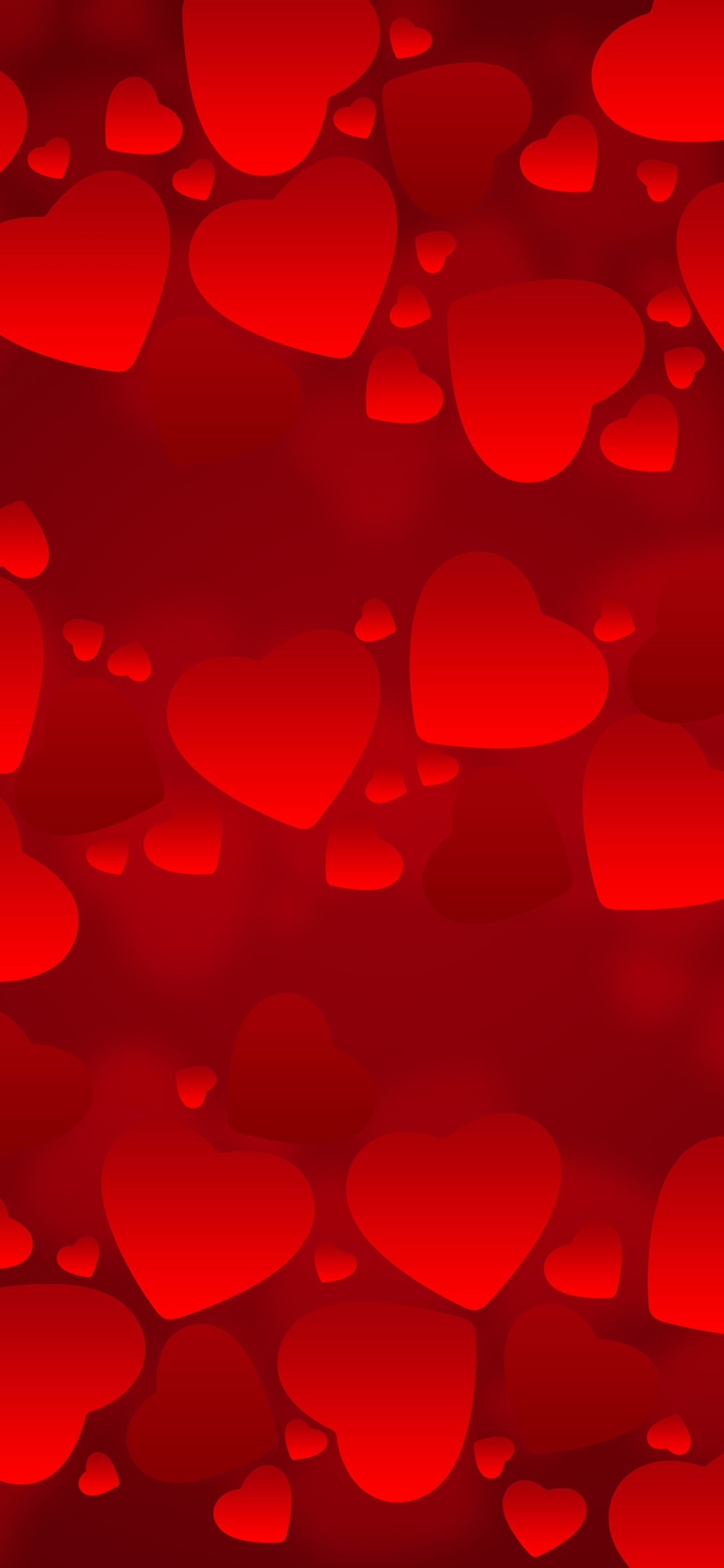 Iphone Wallpaper Many Red Love Hearts, Romantic Background - Hearts Background , HD Wallpaper & Backgrounds