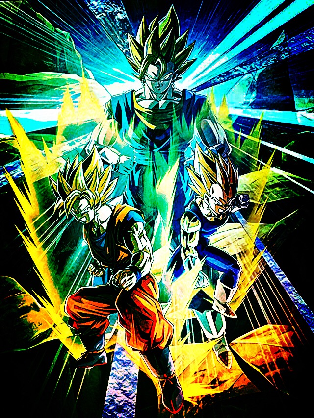 Vegito Wallpaper
edited By - Goku Y Vegeta Dokkan Battle , HD Wallpaper & Backgrounds