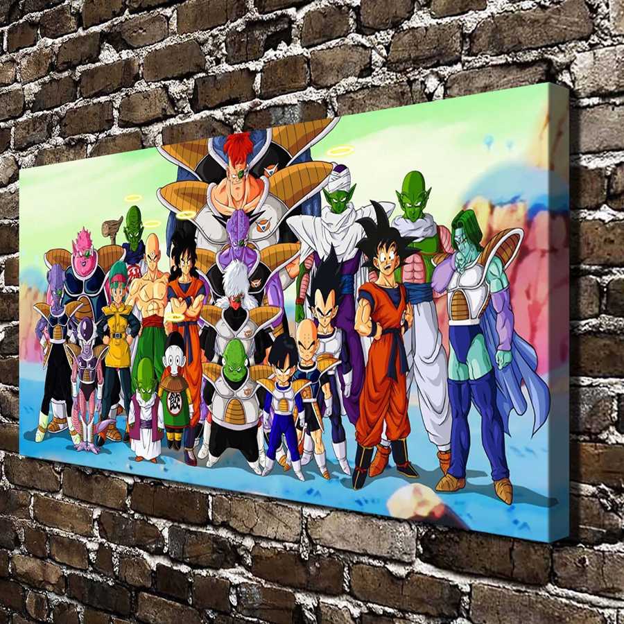 A2799 Dragon Ball Z-wallpaper Children S Cartoon - Disney Castle Painting Canvas , HD Wallpaper & Backgrounds