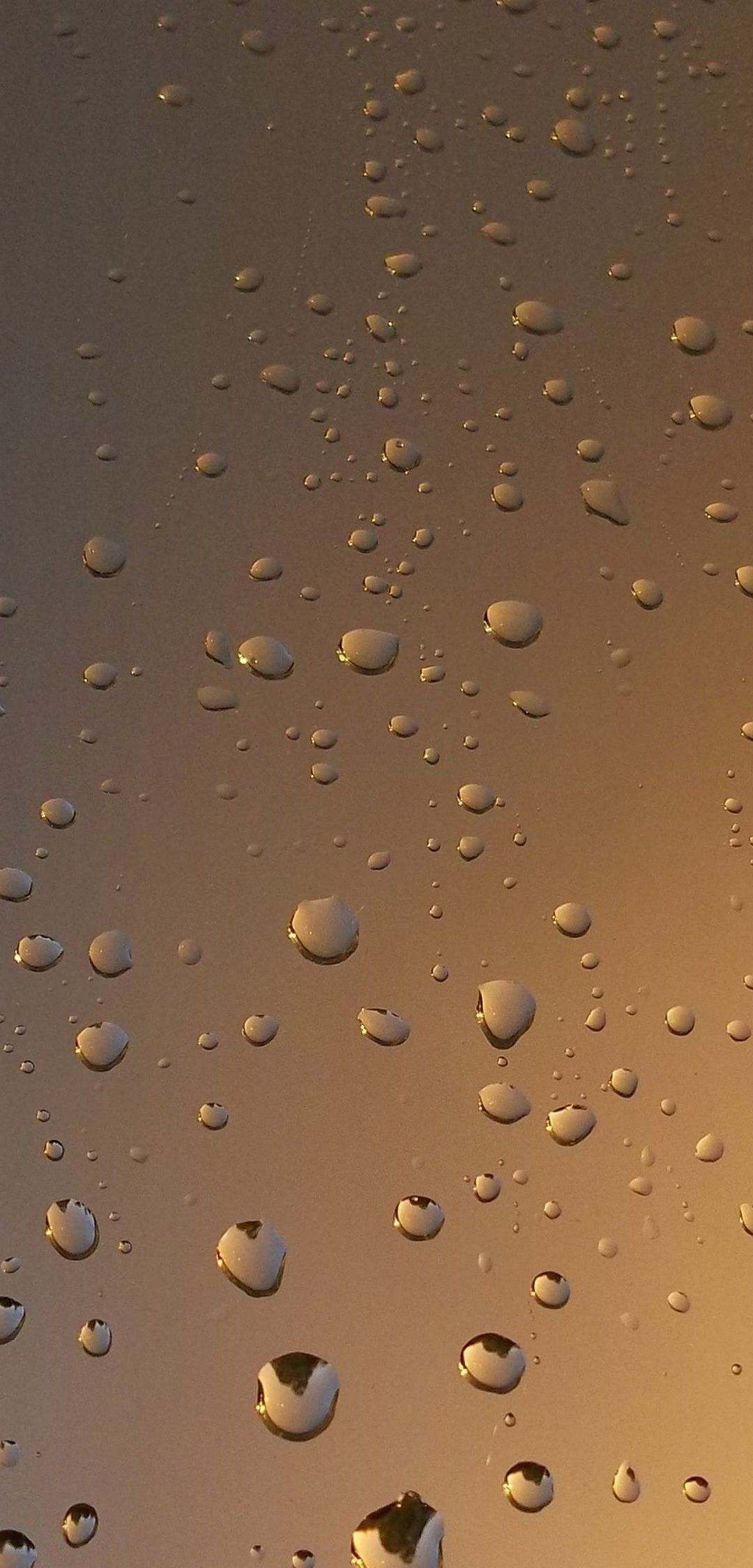 Water Drop Wallpaper - Gold Iphone Xs Max , HD Wallpaper & Backgrounds
