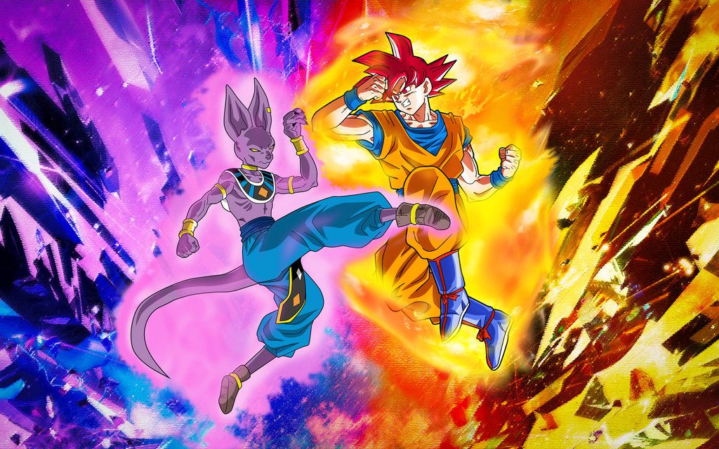Beerus Vs Goku , HD Wallpaper & Backgrounds