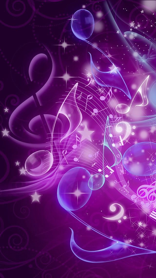 Music Wallpaper Purple - Colorful Wallpaper Music Symbol , HD Wallpaper & Backgrounds