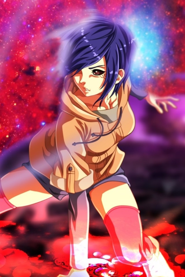 Iphone Wallpaper Tokyo Ghoul, Anime Girl, Blue Hair - Touka Kirishima , HD Wallpaper & Backgrounds