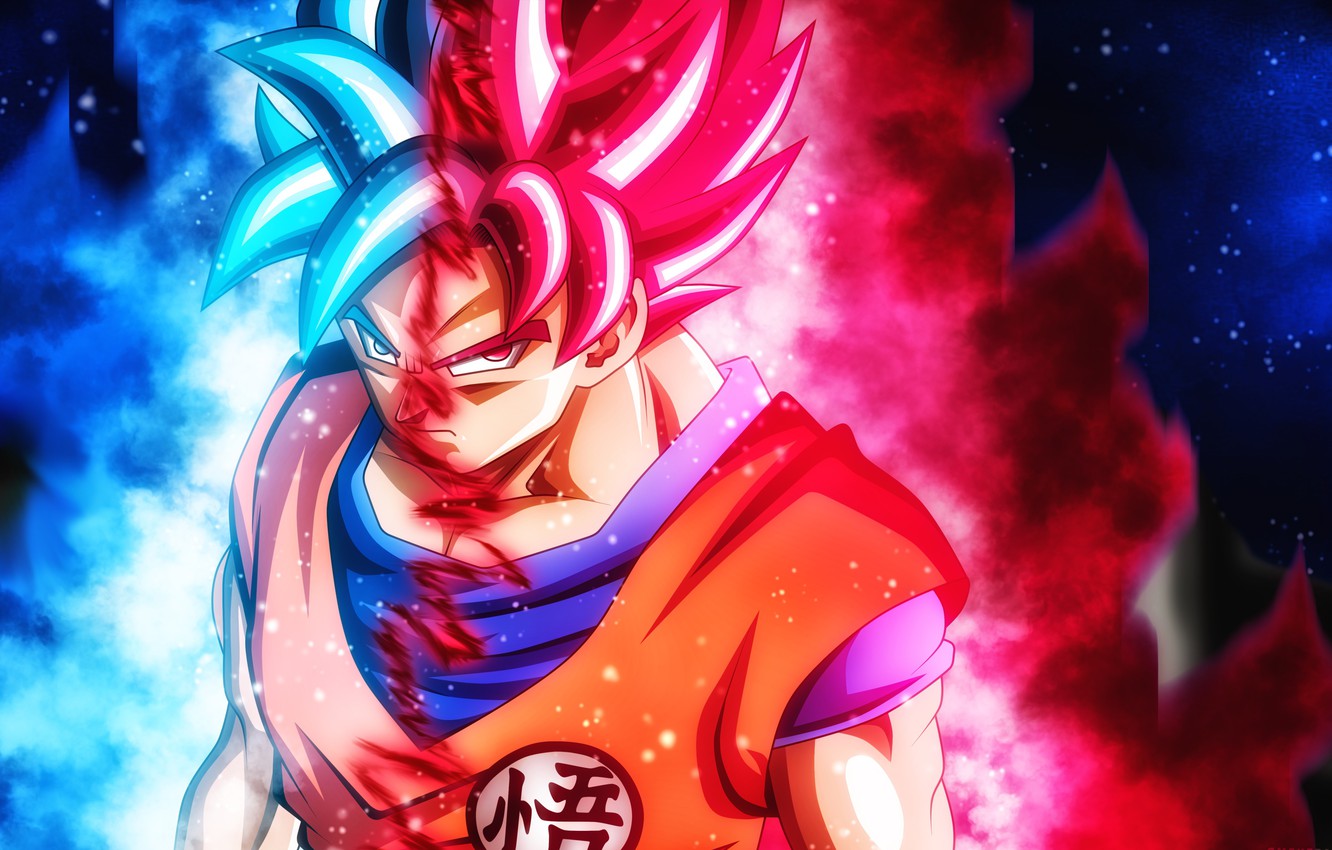 Photo Wallpaper Dbs, Game, Alien, Anime, Manga, Son - Super Saiyan Blue And Red , HD Wallpaper & Backgrounds