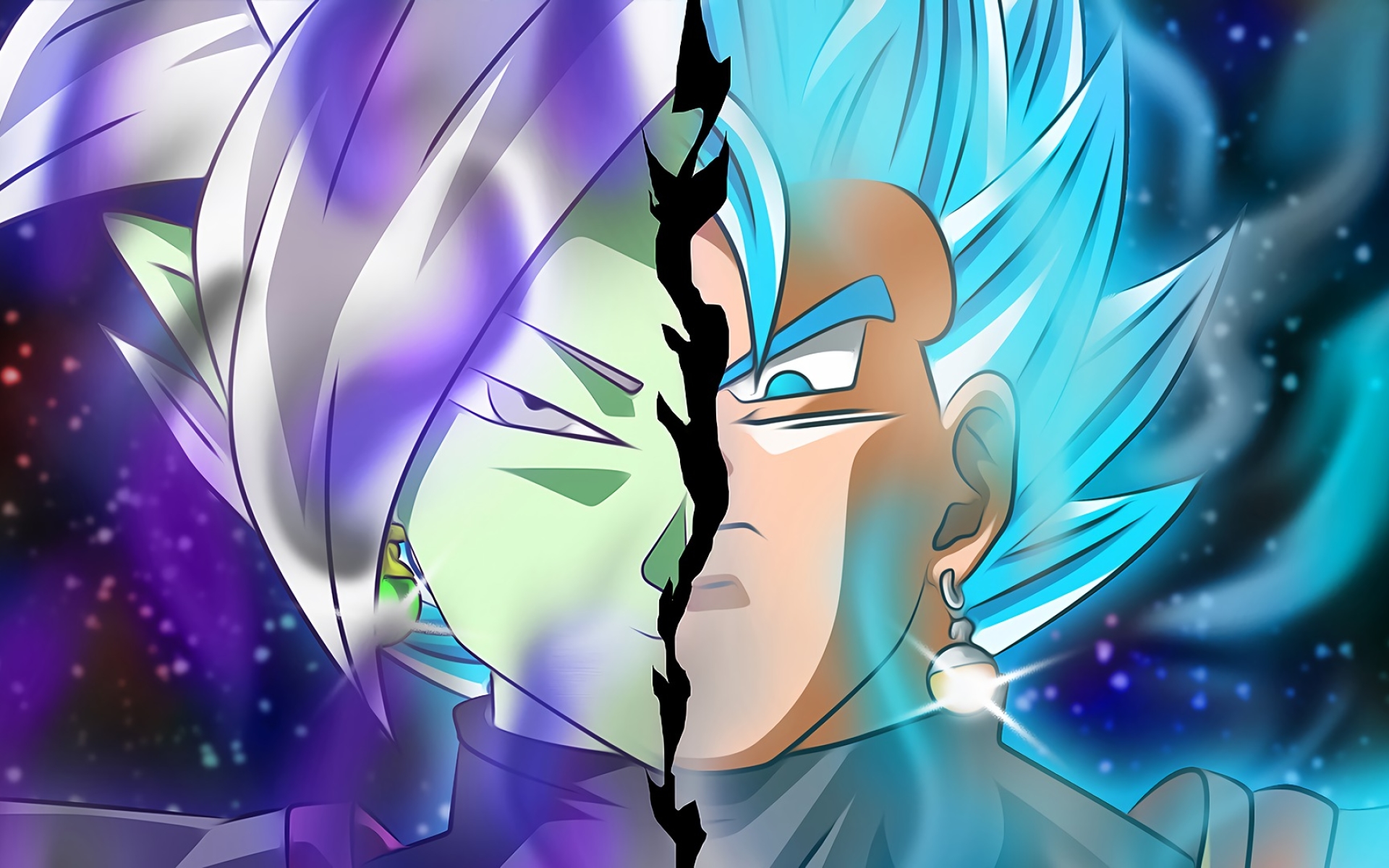 Vegito, Zamasu, Art, Dragon Ball, Dbs, Dragon Ball - Zamasu , HD Wallpaper & Backgrounds