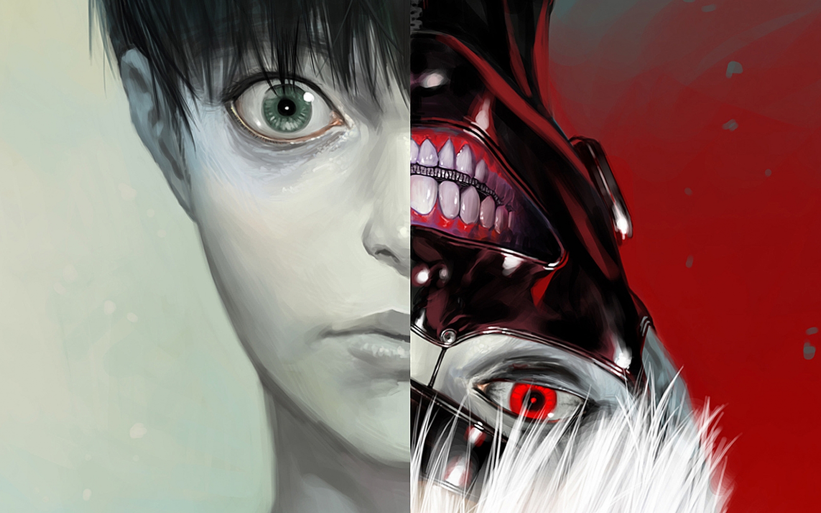 Ken Kaneki Tokyo Ghoul Anime Mask Hd 1080p Wallpaper - Boy Mask Face Mask Anime , HD Wallpaper & Backgrounds