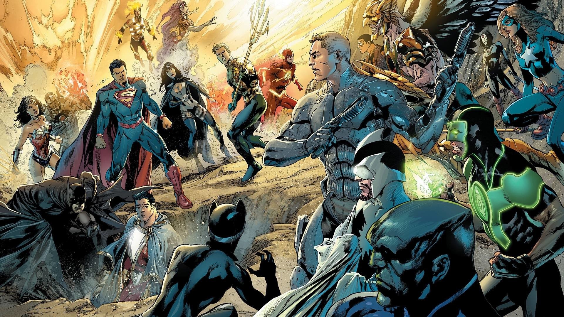 Dc Comics Superman Justice League Batman Aquaman Wonder - Dc Comics , HD Wallpaper & Backgrounds