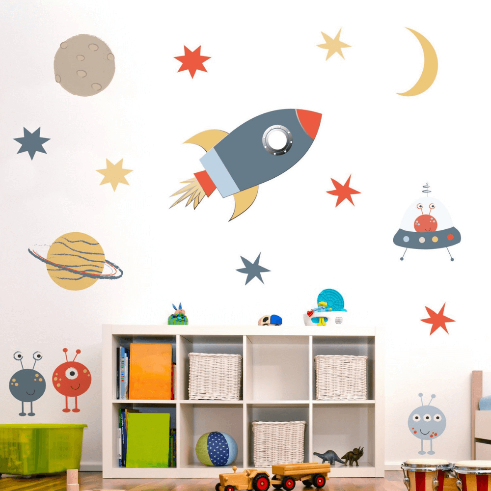 Wall Stickers Space Theme , HD Wallpaper & Backgrounds