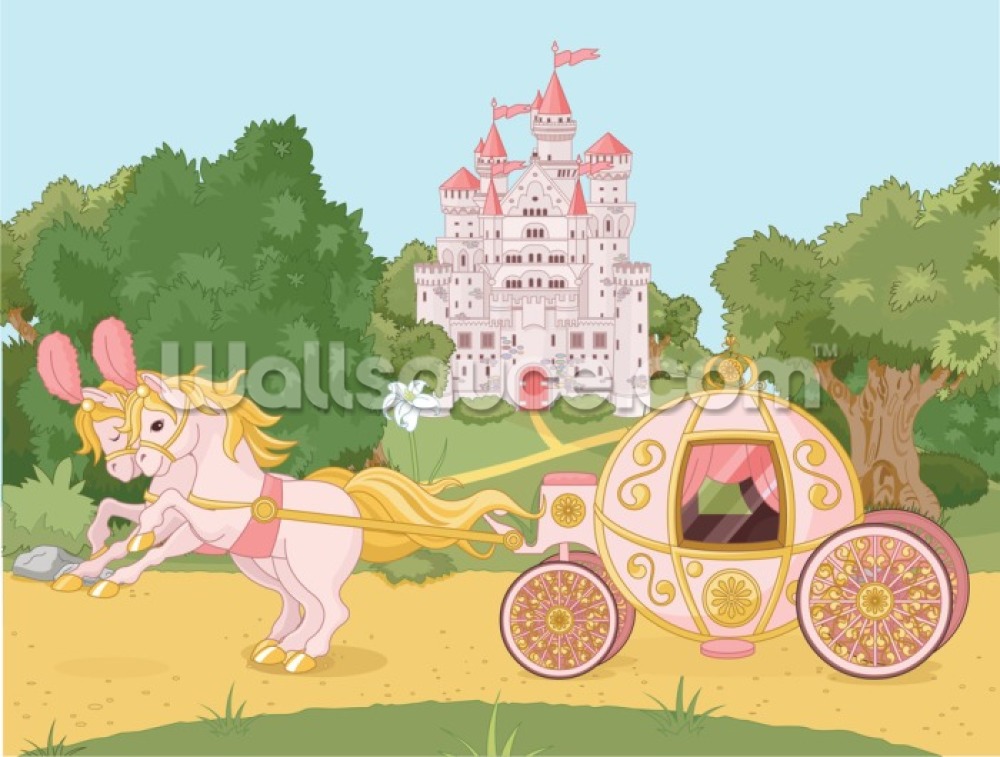 Let’s Go To The Ball Mural Wallpaper - Kids Fairy Tales , HD Wallpaper & Backgrounds