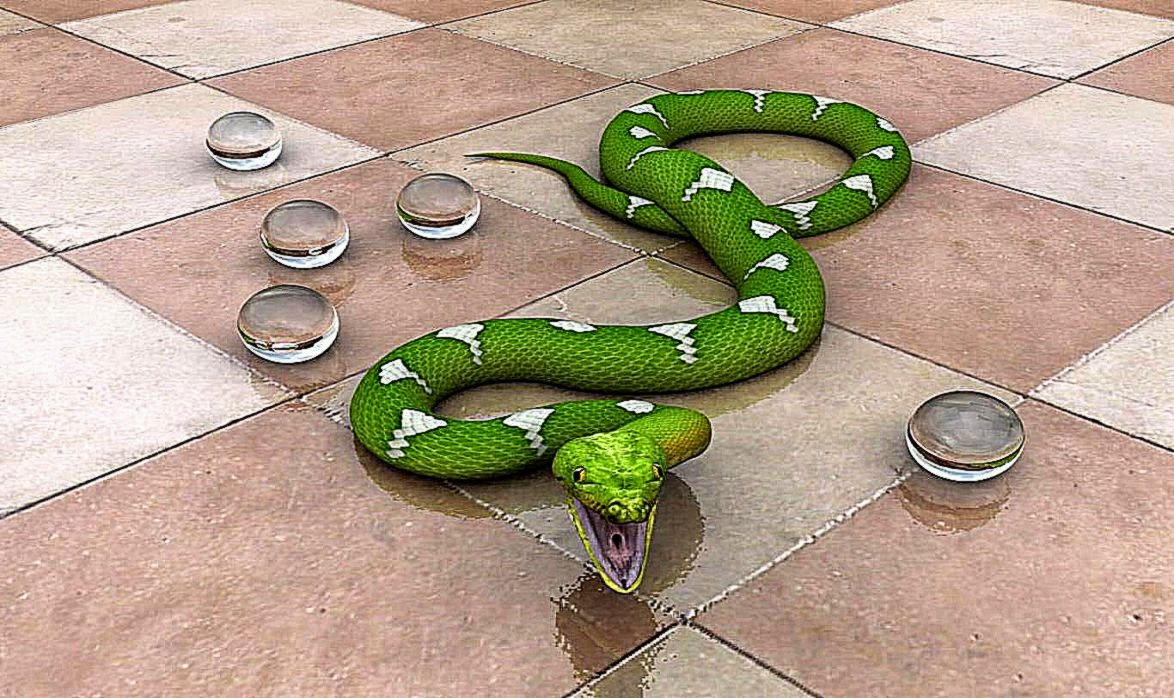 Free Download Hd 3d Snake And Ball Wallpaper Download - Moving Snake Wallpaper Free Download , HD Wallpaper & Backgrounds