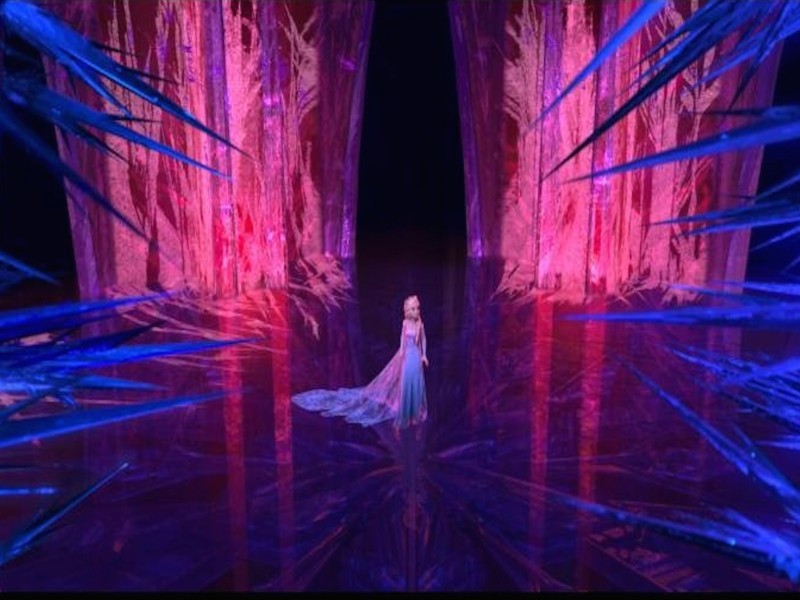 Frozen Elsa Wallpaper - Elsa Red Ice Palace , HD Wallpaper & Backgrounds