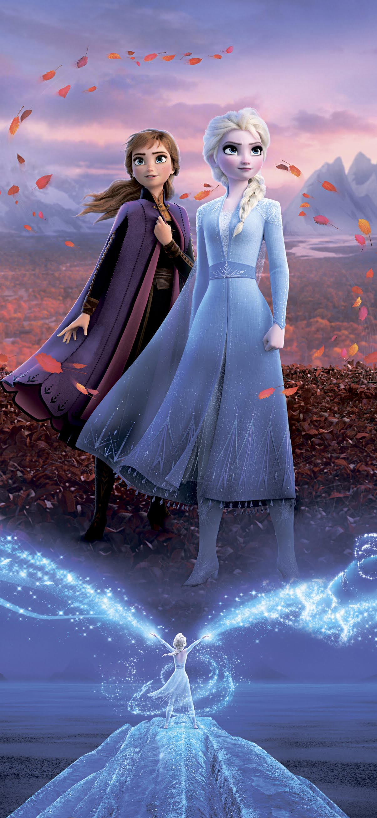 Frozen 2 Mobile Wallpaper - Frozen 2 Elsa And Anna , HD Wallpaper & Backgrounds