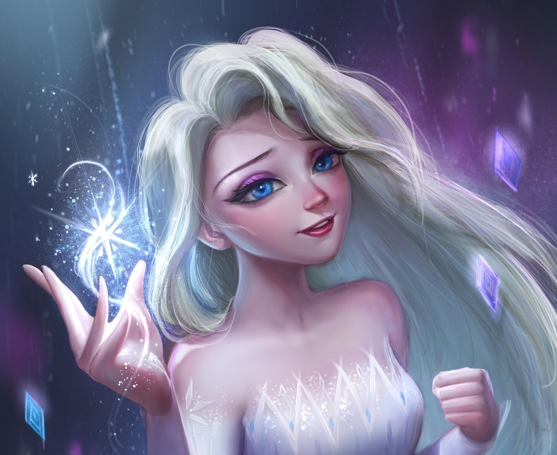 Elsa Frozen 2 Wallpaper Anime , HD Wallpaper & Backgrounds