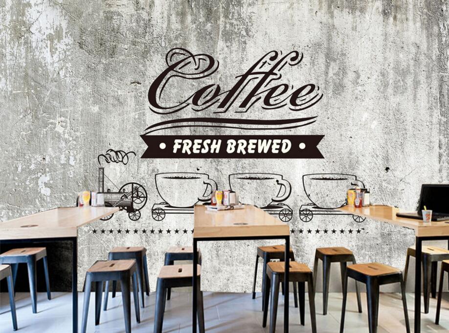 Toko Wallpaper - Coffee Shop - Giấy Dán Tường Dành Cho Quán Cafe , HD Wallpaper & Backgrounds