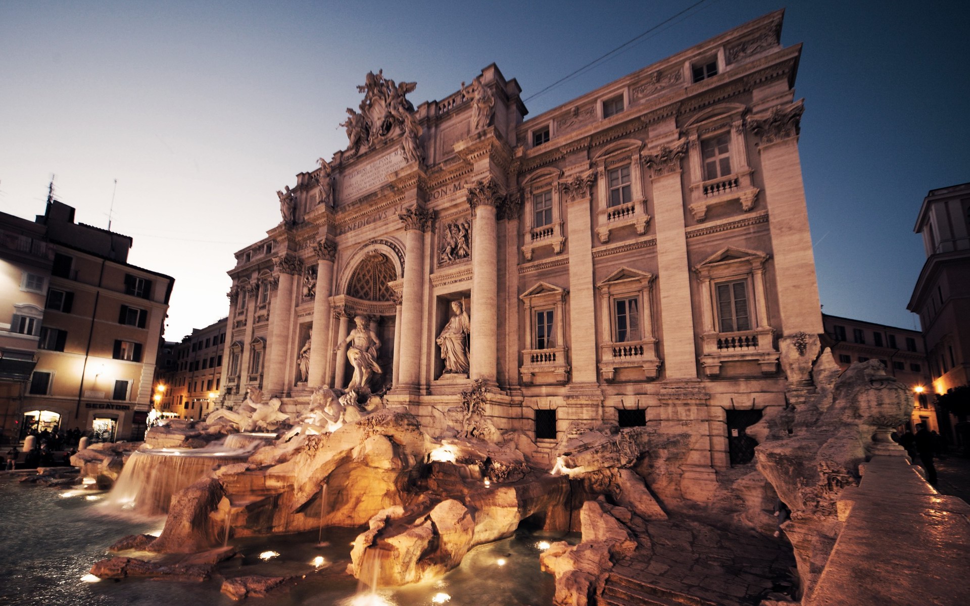Trevi Fountain Rome Wallpaper Hd , HD Wallpaper & Backgrounds
