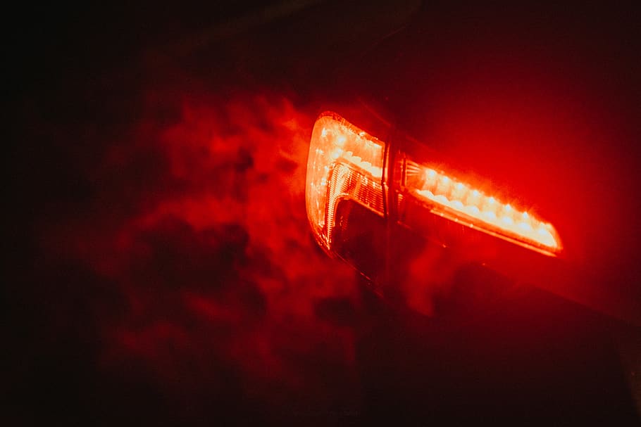 Red Led Light, Flare, Car, Night, Lightbulb, Lamp, - Red Led Light , HD Wallpaper & Backgrounds