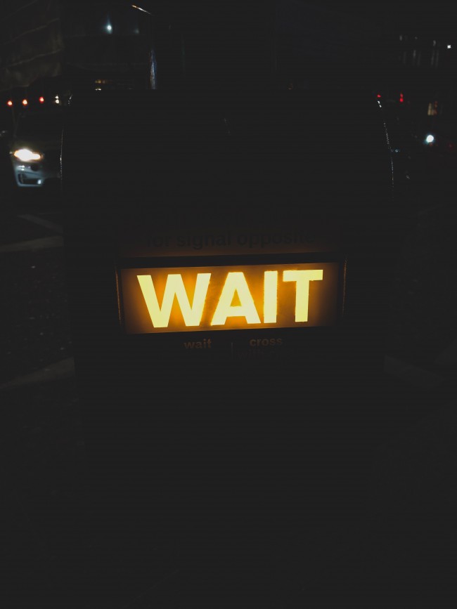 Wait, Led Sign, Inscription, Yellow Font - Darkness , HD Wallpaper & Backgrounds