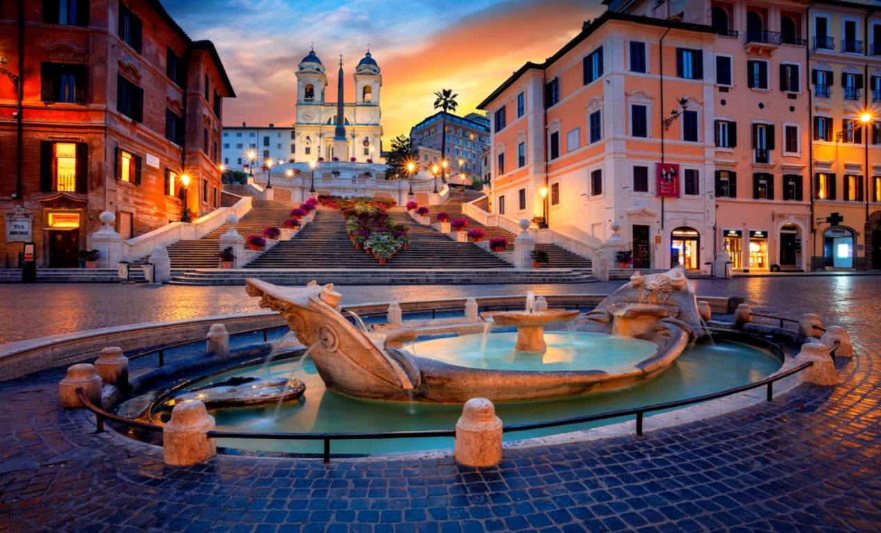 Wallpaper Building Home Area Rome Italy Ladder Church - Spanish Steps , HD Wallpaper & Backgrounds