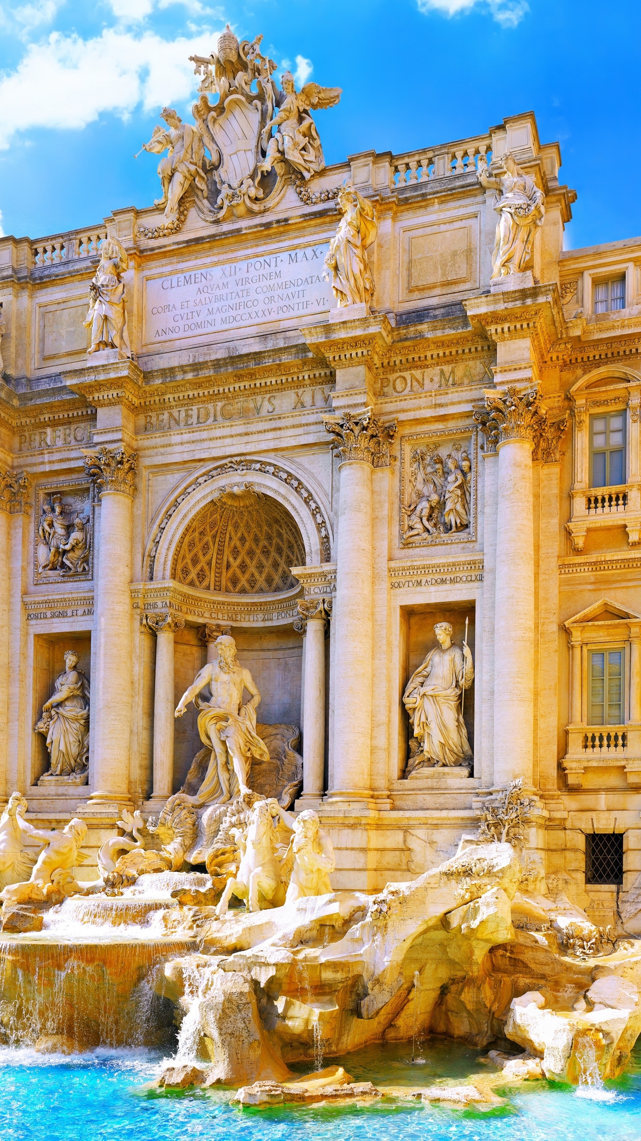 Trevi Fountain Rome Phone , HD Wallpaper & Backgrounds