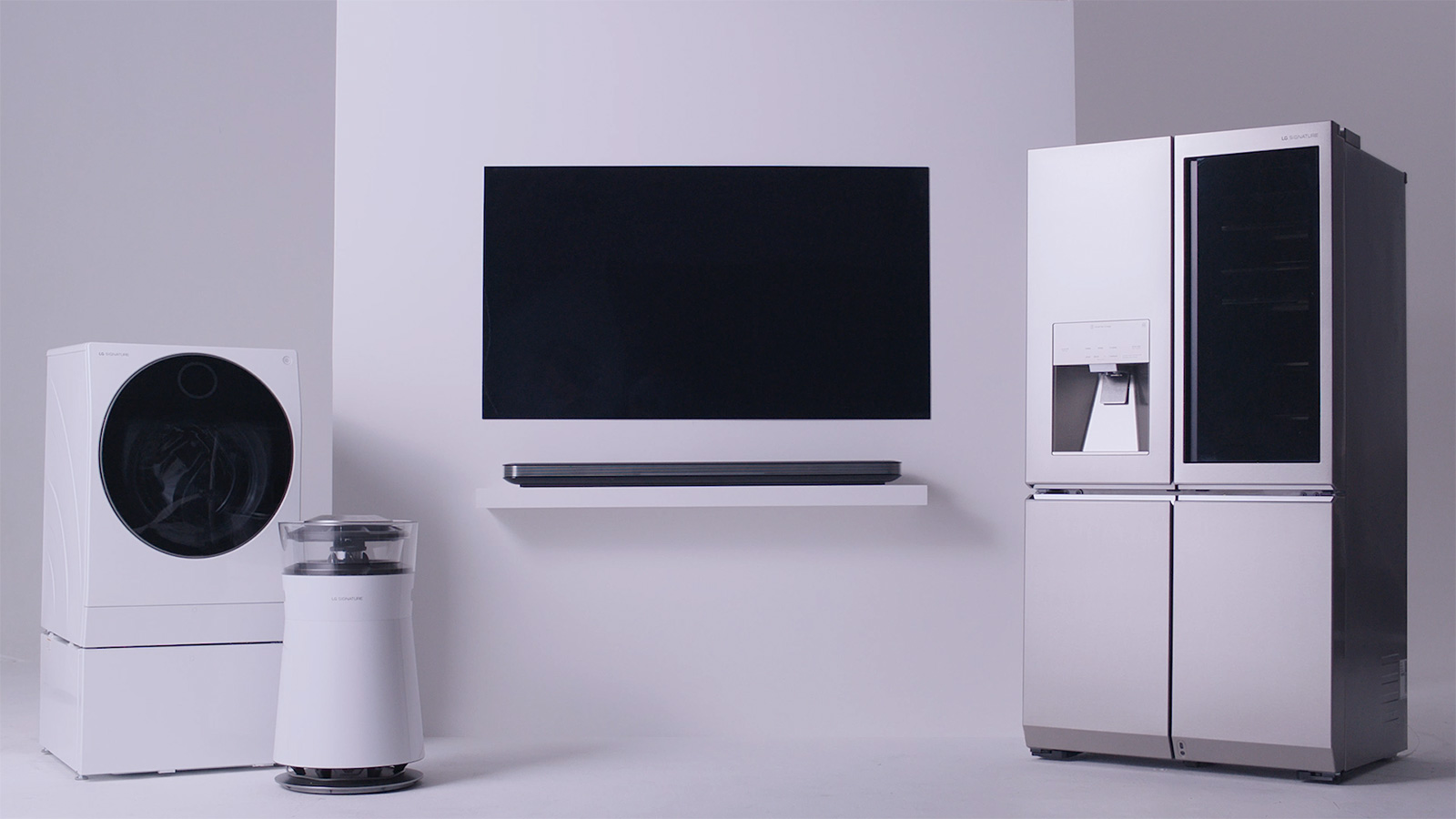 Starting From The Left, Lg Signature Washing Machine, - Lg Design , HD Wallpaper & Backgrounds
