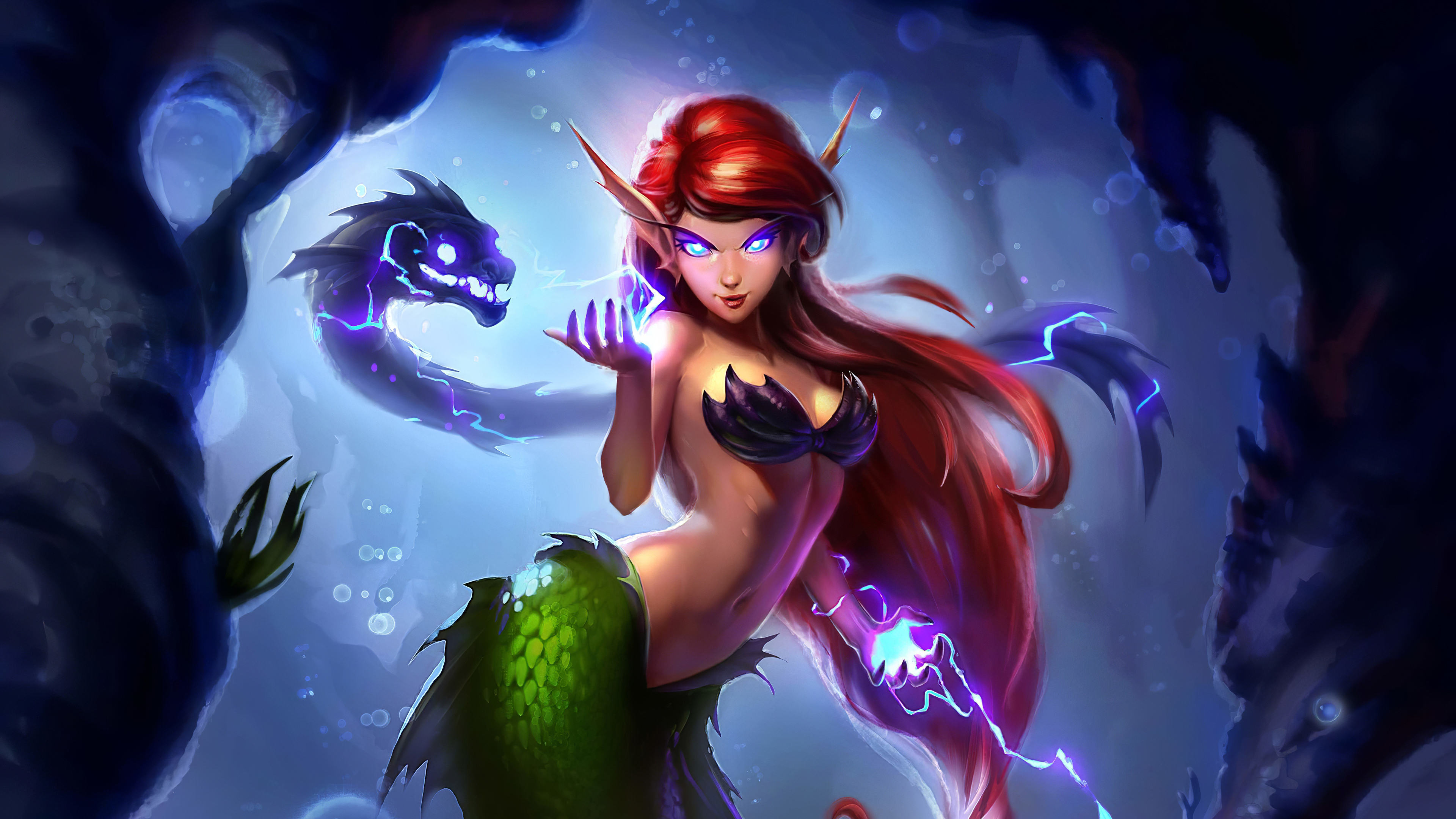 World Of Warcraft Mermaid , HD Wallpaper & Backgrounds