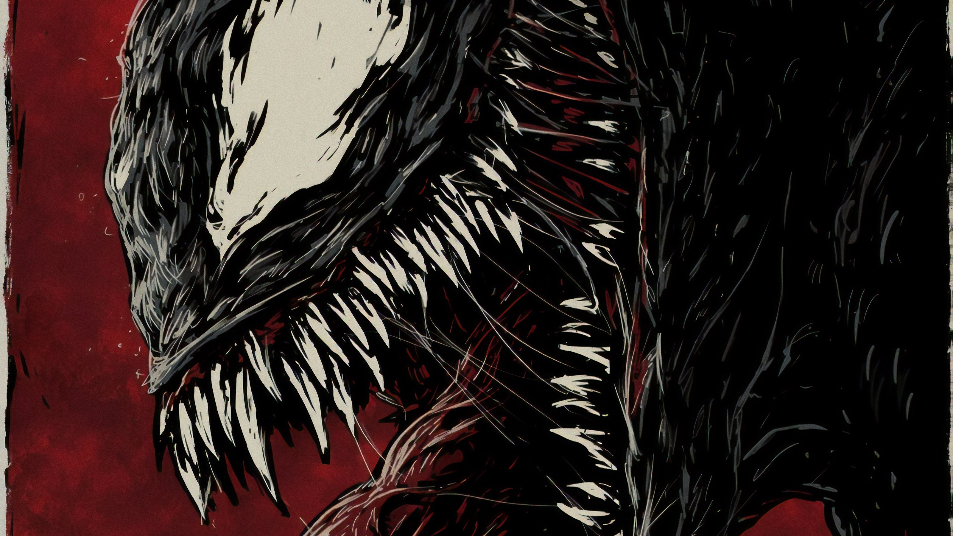 Sketch Riot Venom Drawing , HD Wallpaper & Backgrounds