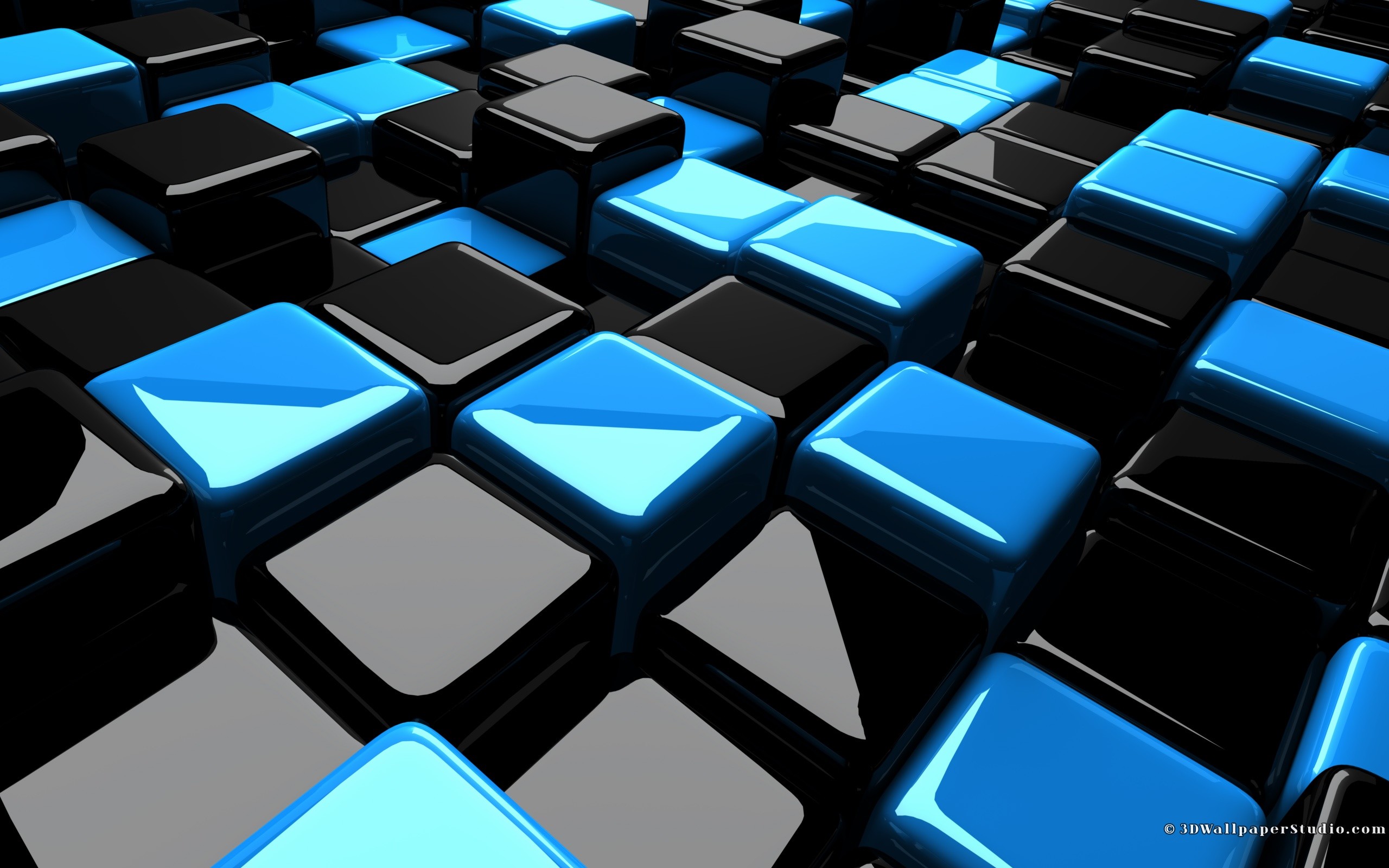 82 3d Cube Wallpapers On Wallpaperplay - Black And Blue Cube Background , HD Wallpaper & Backgrounds