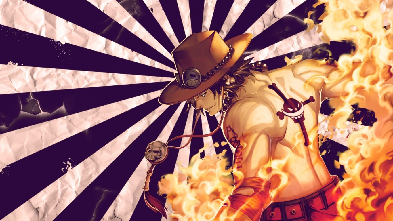 One Piece, Ace, Fire - Ace One Piece , HD Wallpaper & Backgrounds