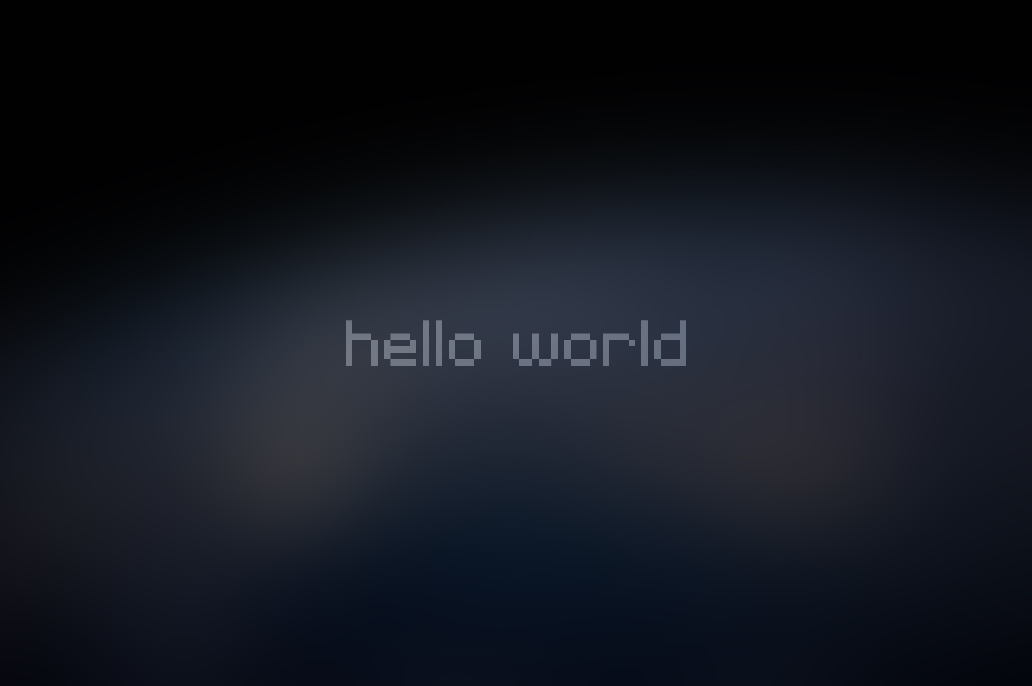 Hello World Wallpaper 4k , HD Wallpaper & Backgrounds