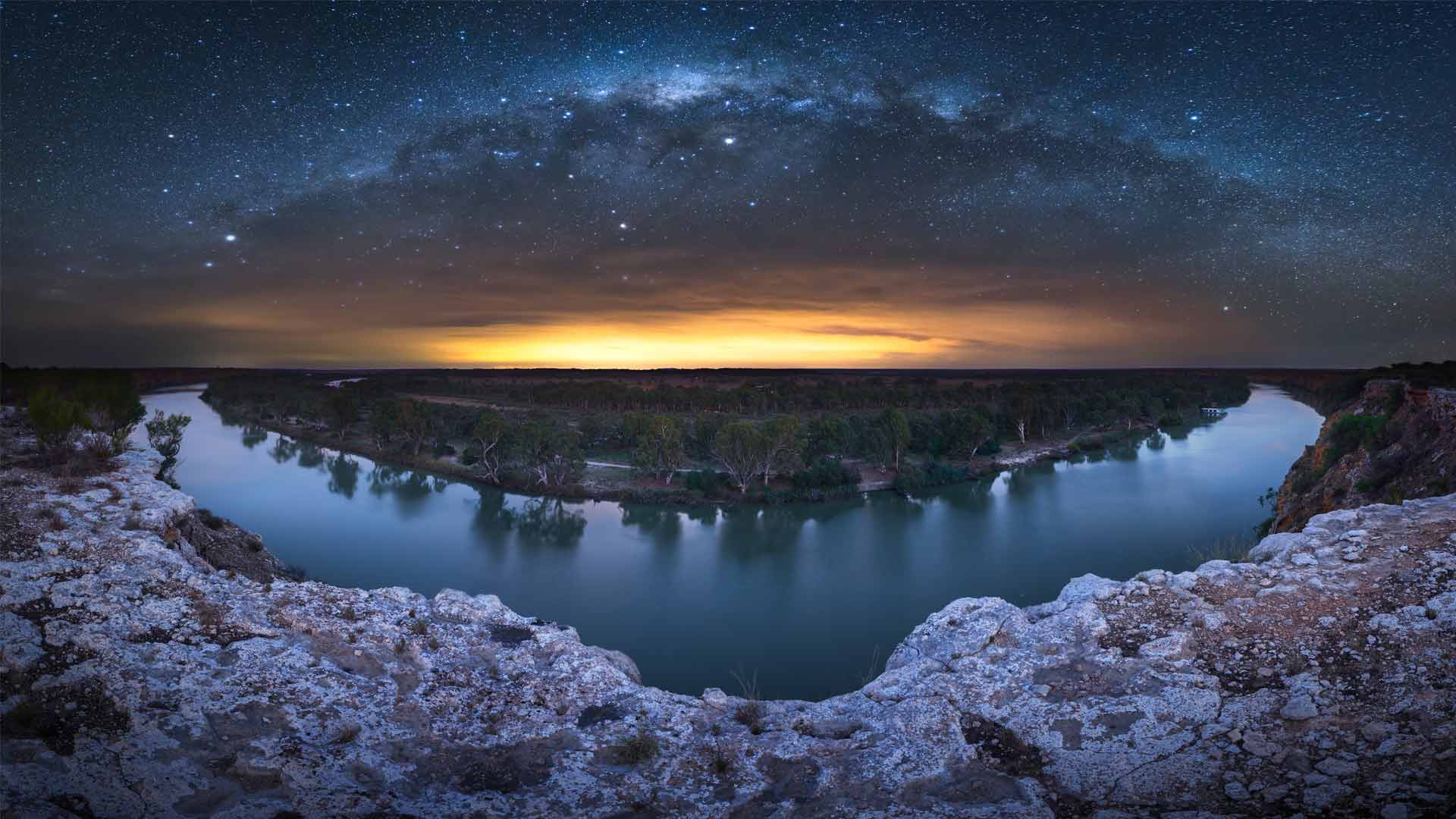Murray River Milky Way , HD Wallpaper & Backgrounds