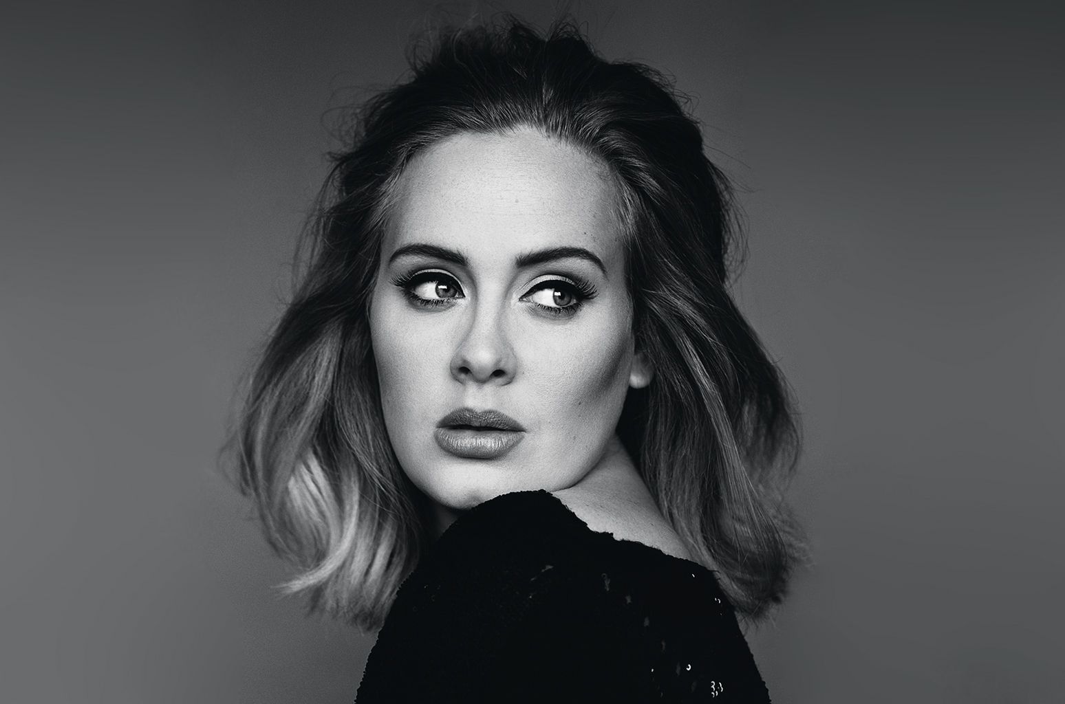 Adele Black And White Hd Desktop Wallpaper - Adele Black And White