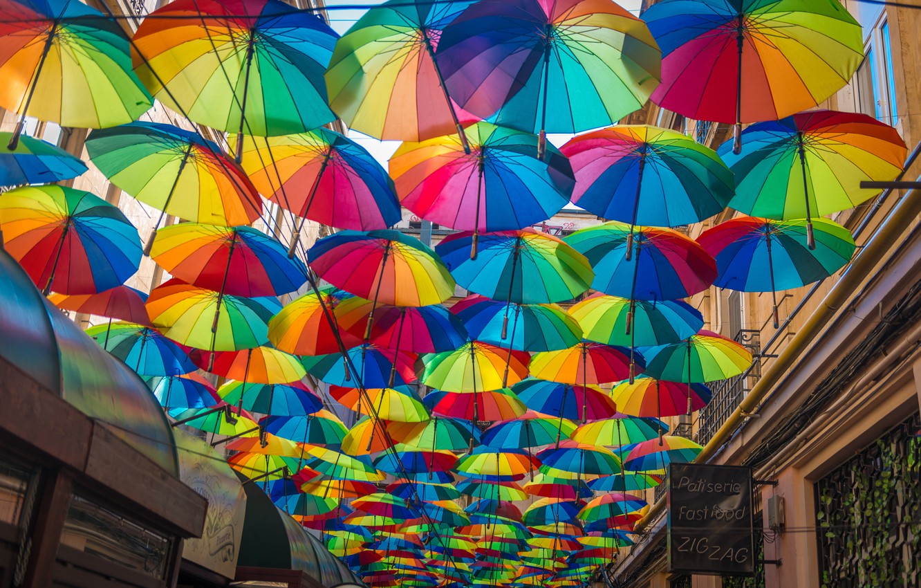 Photo Wallpaper Umbrella, Romania, Romania, Umbrellas, - Bucharest , HD Wallpaper & Backgrounds