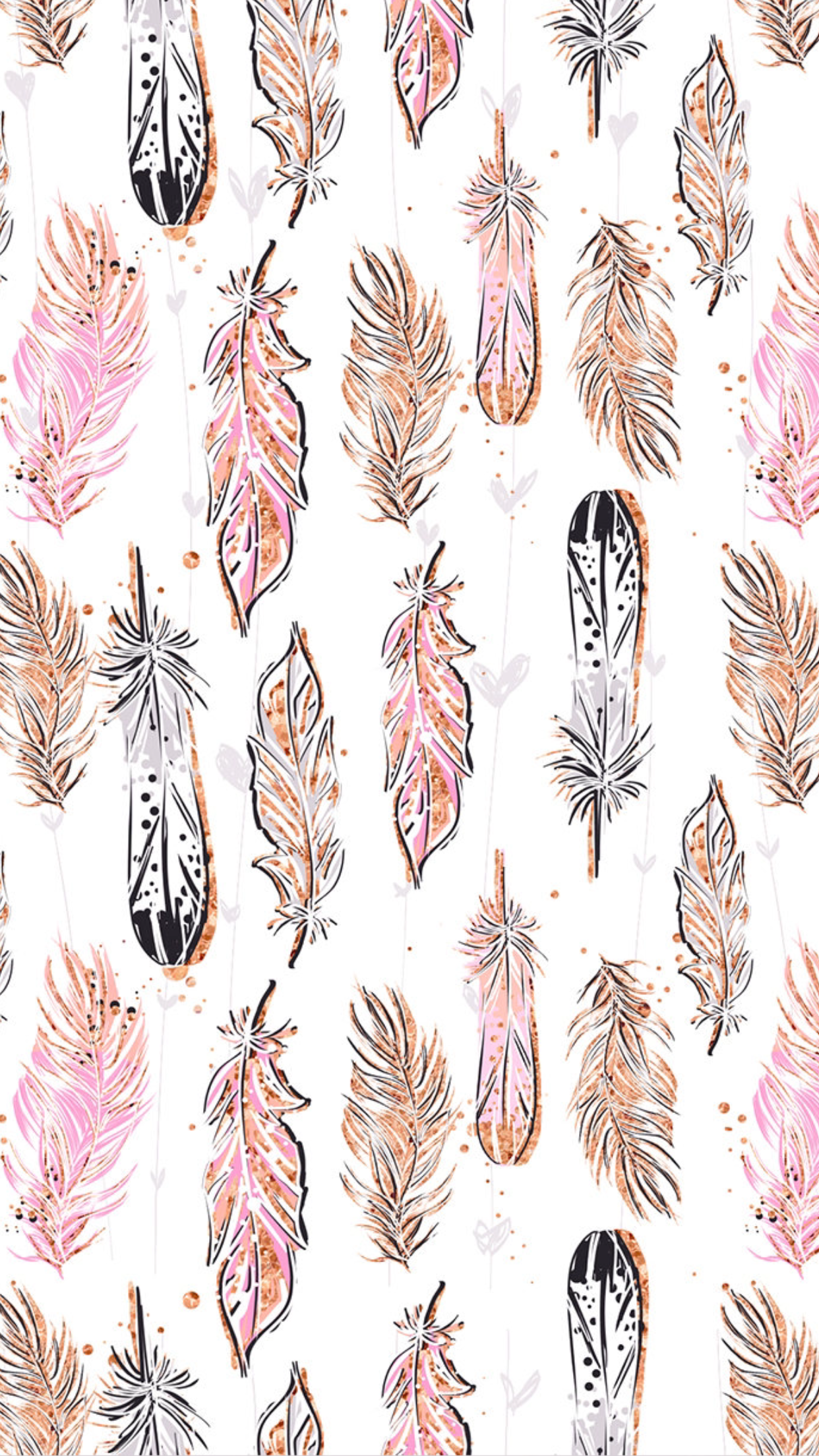 Boho Feathers , HD Wallpaper & Backgrounds