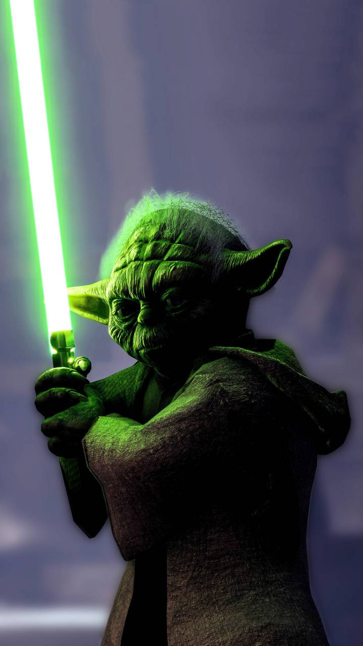 Star Wars Yoda Art , HD Wallpaper & Backgrounds