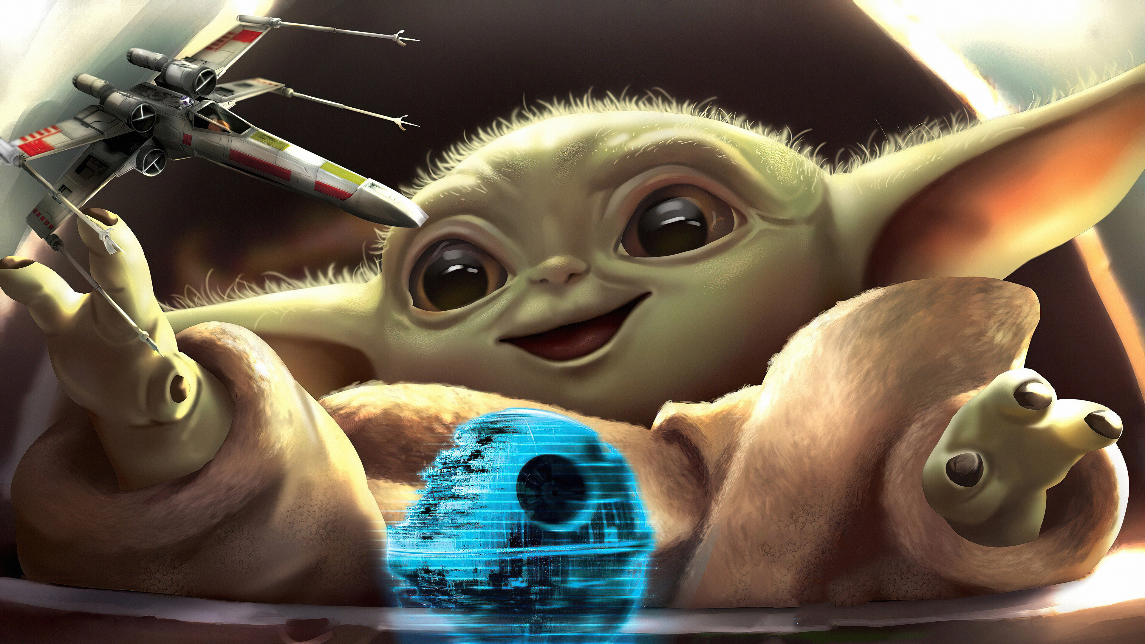 Star Wars Baby Yoda , HD Wallpaper & Backgrounds