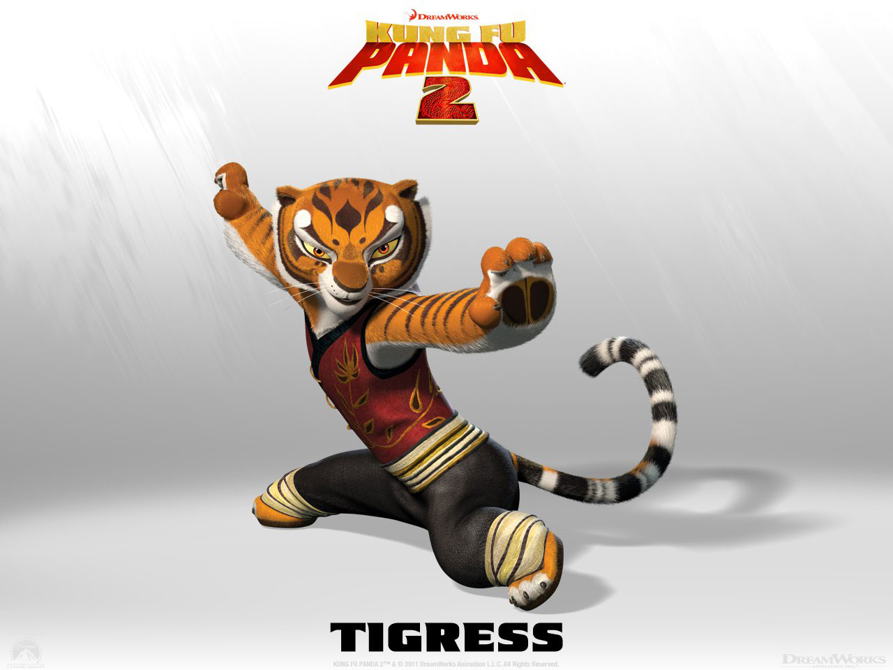 Kung Fu Panda Tigresa - Kung Fu Panda Behind Voice Of Tigress , HD Wallpaper & Backgrounds