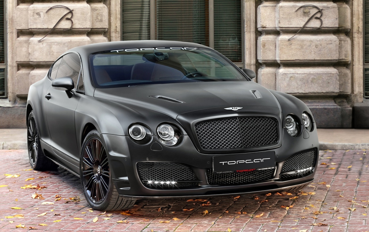 Bentley Bullet Front Wallpapers - Bentley Continental Gt Matte Black , HD Wallpaper & Backgrounds