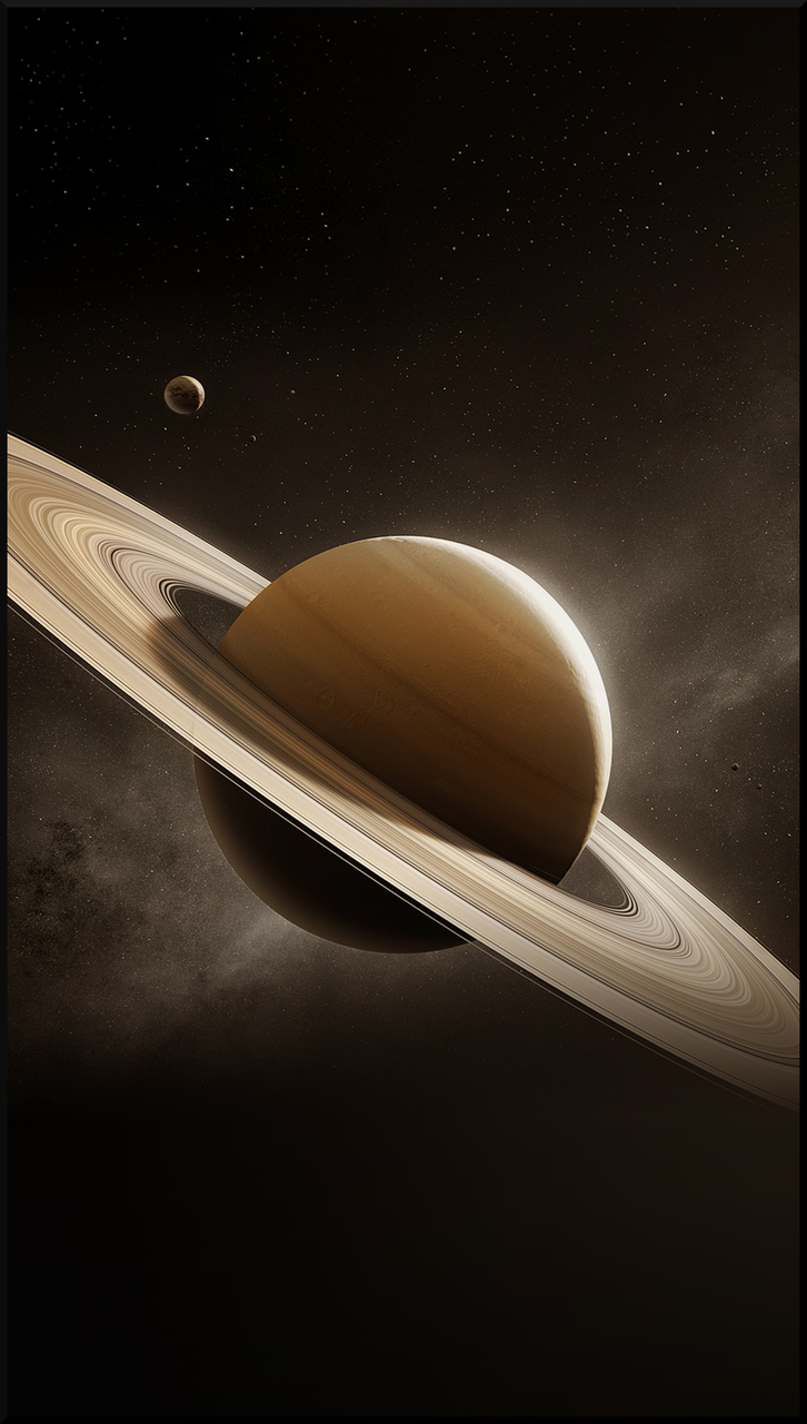 Planet, Wallpaper, And Saturn Image - Saturns Rings , HD Wallpaper & Backgrounds