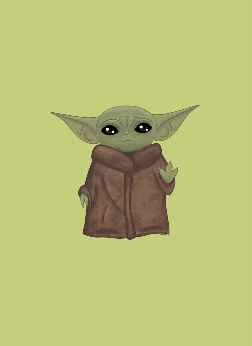 Star Wars Wallpaper For Ipad Iphone Green Baby Yoda - Baby Yoda Wallpaper Ipad , HD Wallpaper & Backgrounds